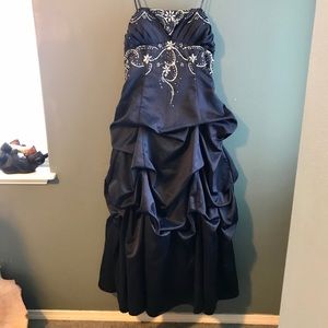 Beaded Sleeveless Ball Gown RUNS SMALL